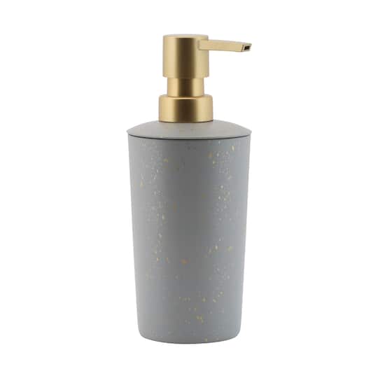 Elle D&#xE9;cor Gray Modern Metal Soap Pump